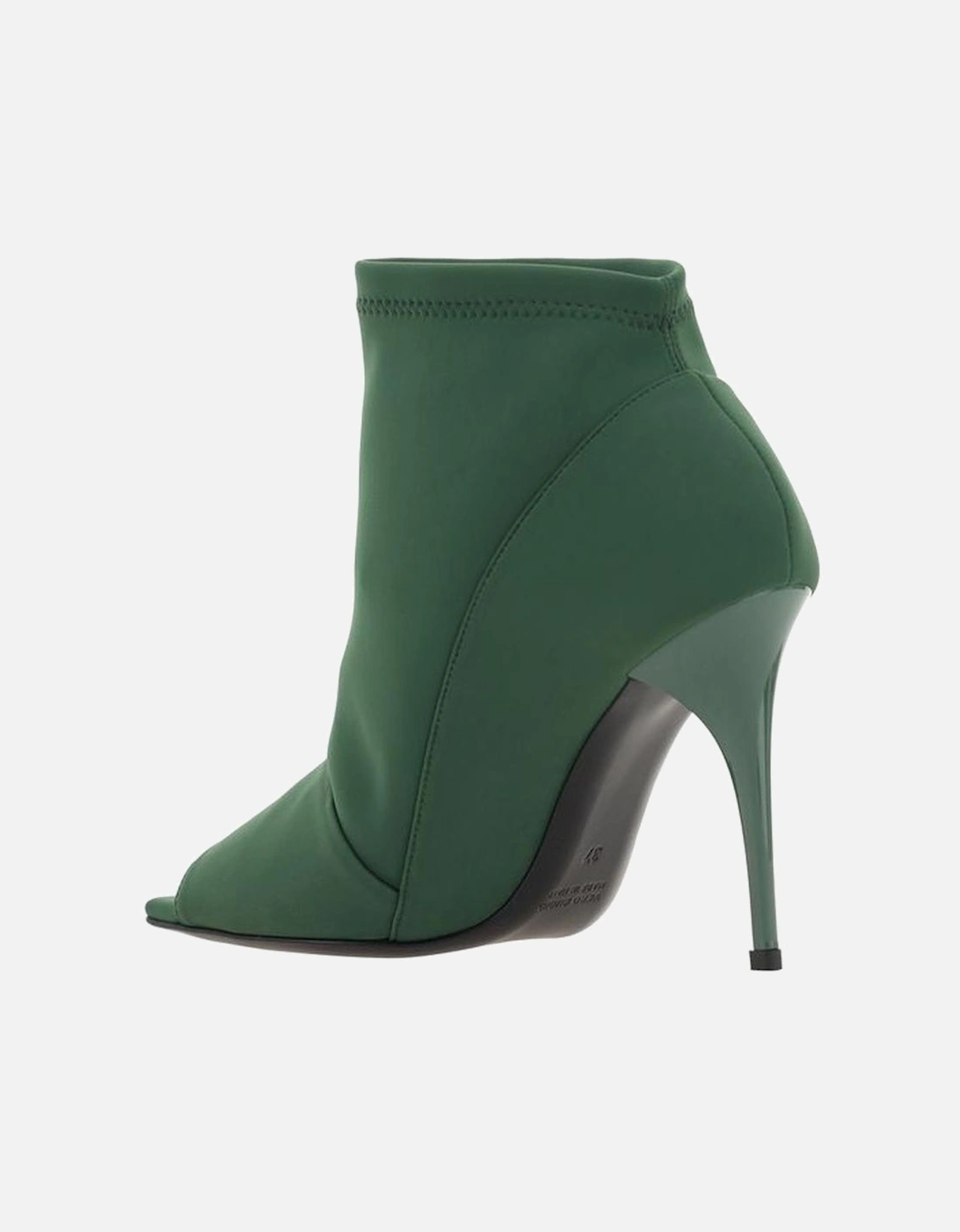 Stretch Fabric Wrap Bootie Pumps Women - Green