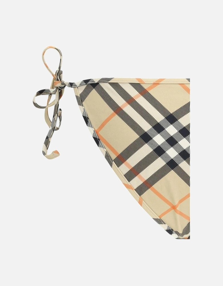 Check Archive Print Swimsuit Brief Women - Beige Swimwear