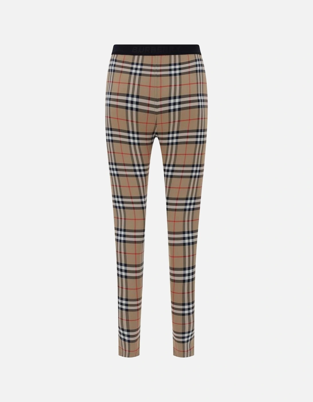 Archivio Check Pattern Slim Fit Leggings Women - Brown Jeans