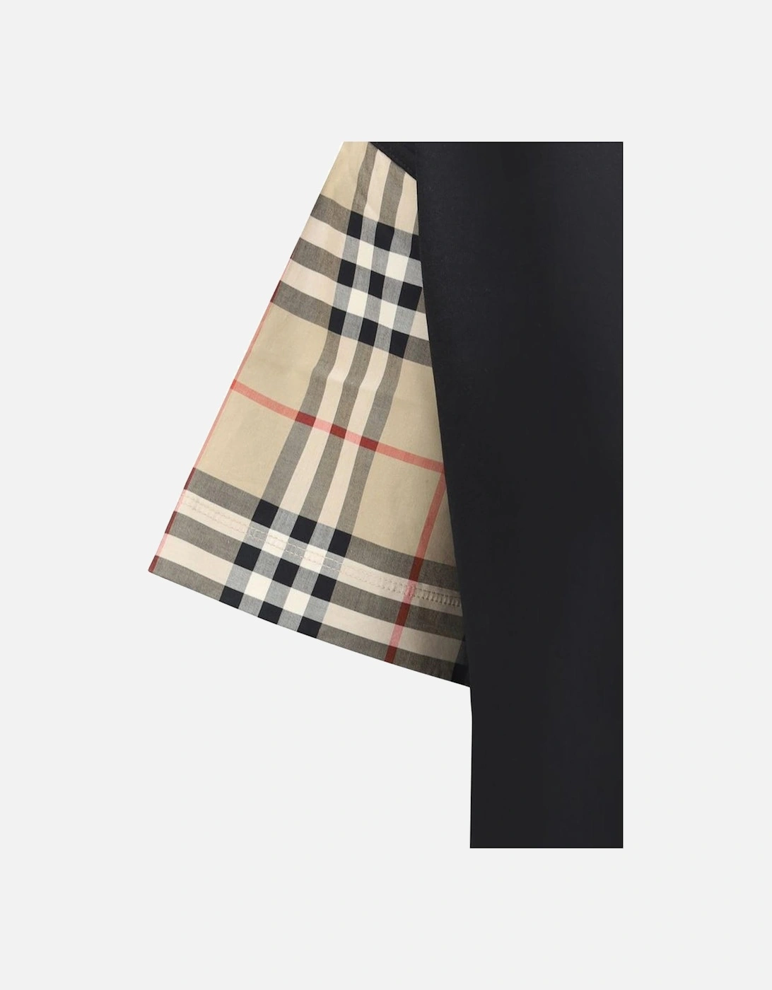 Cotton Check Archive Sleeve T-shirt Women - Black