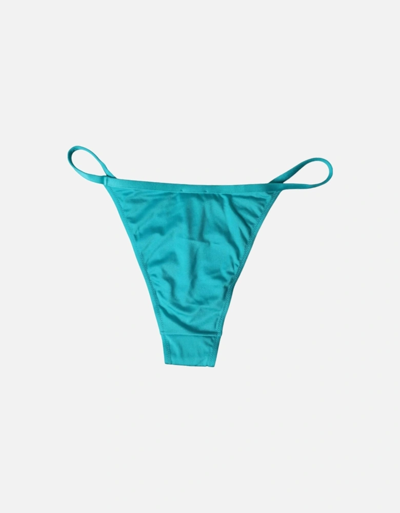 Bikini Bottom Swimwear with Logo Details Women - Blue