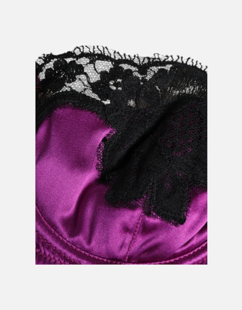 Silk Semi Pad Balconette Bra Women - Purple Underwear