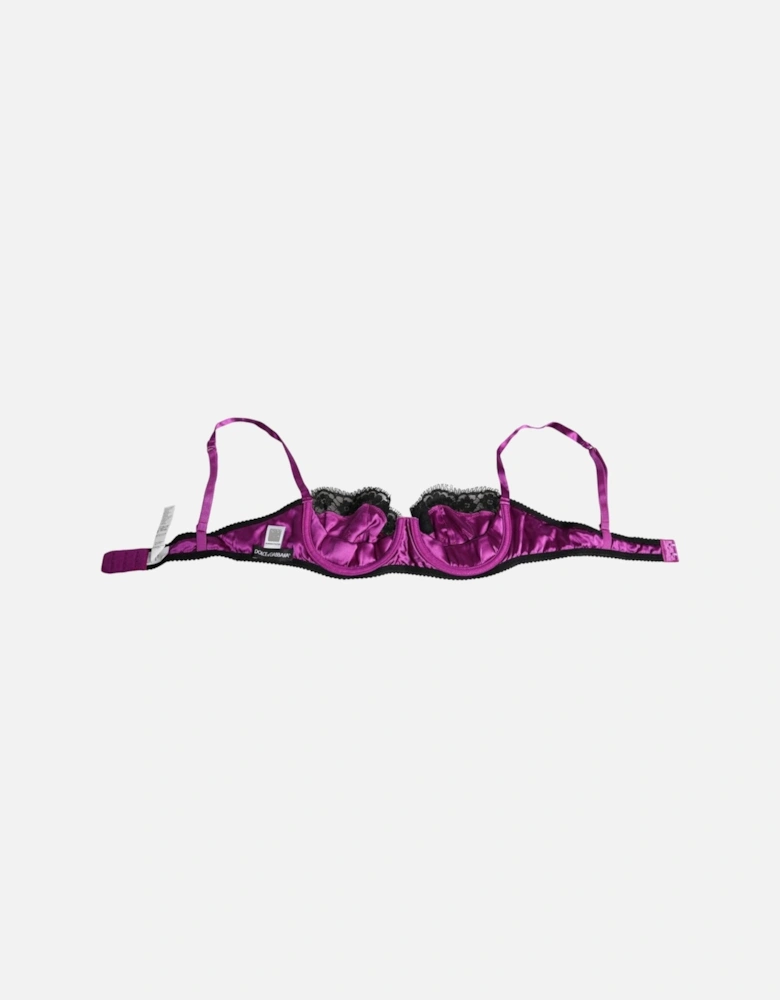 Silk Semi Pad Balconette Bra Women - Purple Underwear