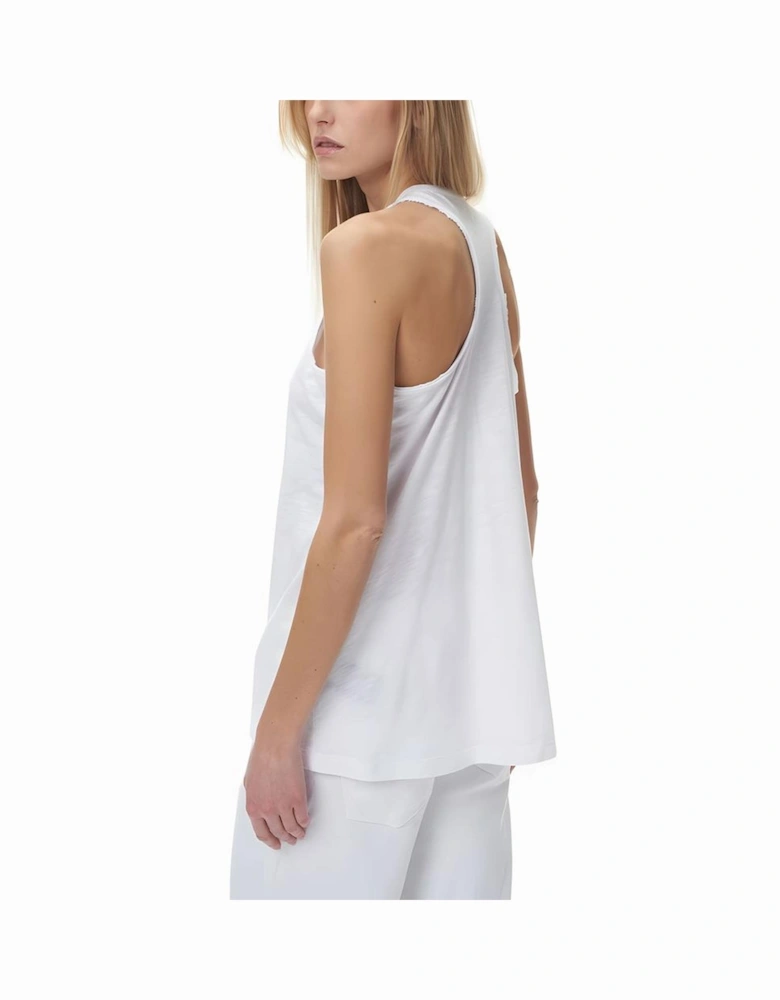 Cotton Ribbed Tank Top Women - White T-Shirts