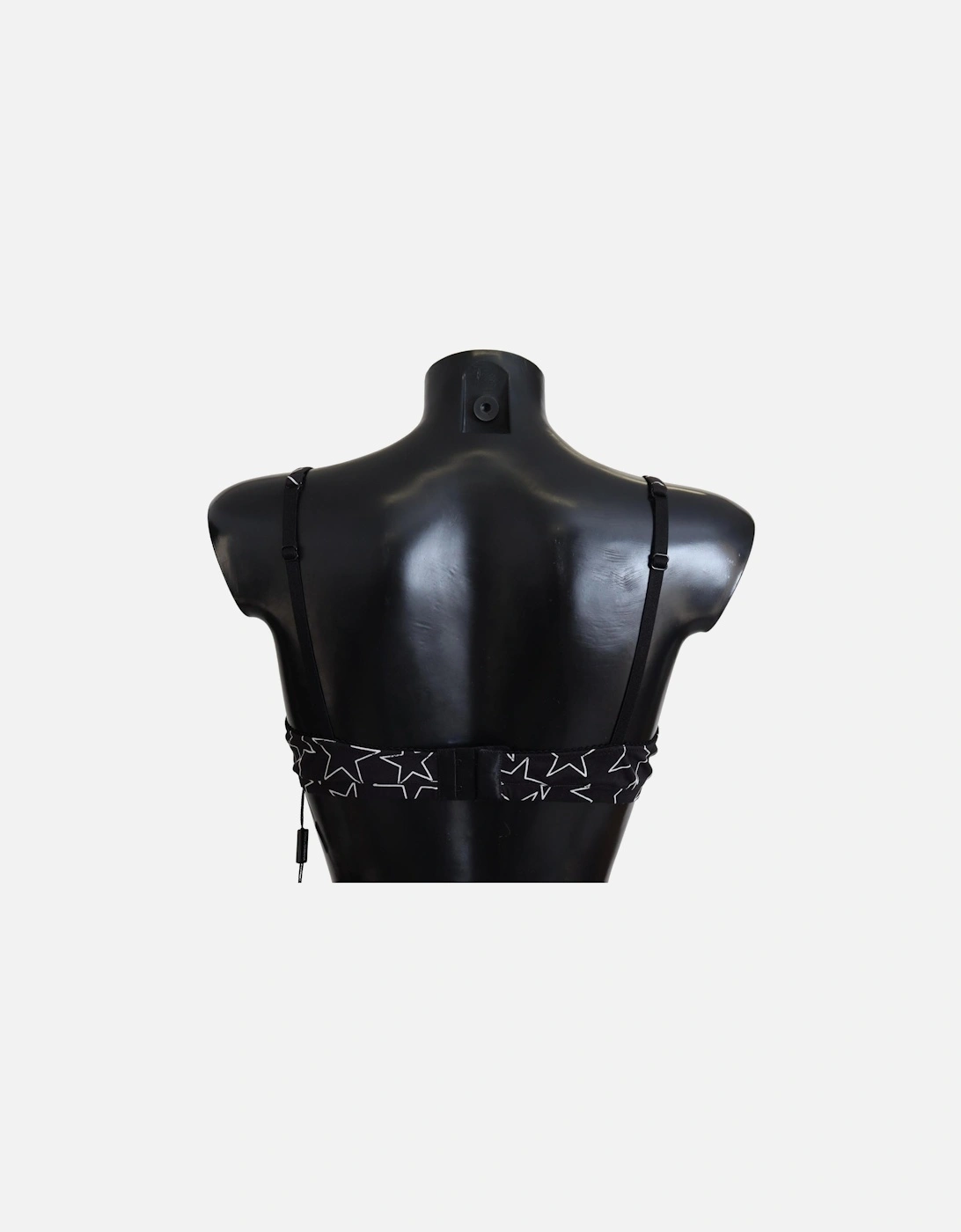 Star Print Cotton Underwear Bra Women - Blackwhite