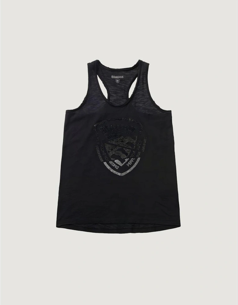 Cotton Tank Top Women - Black T-Shirts