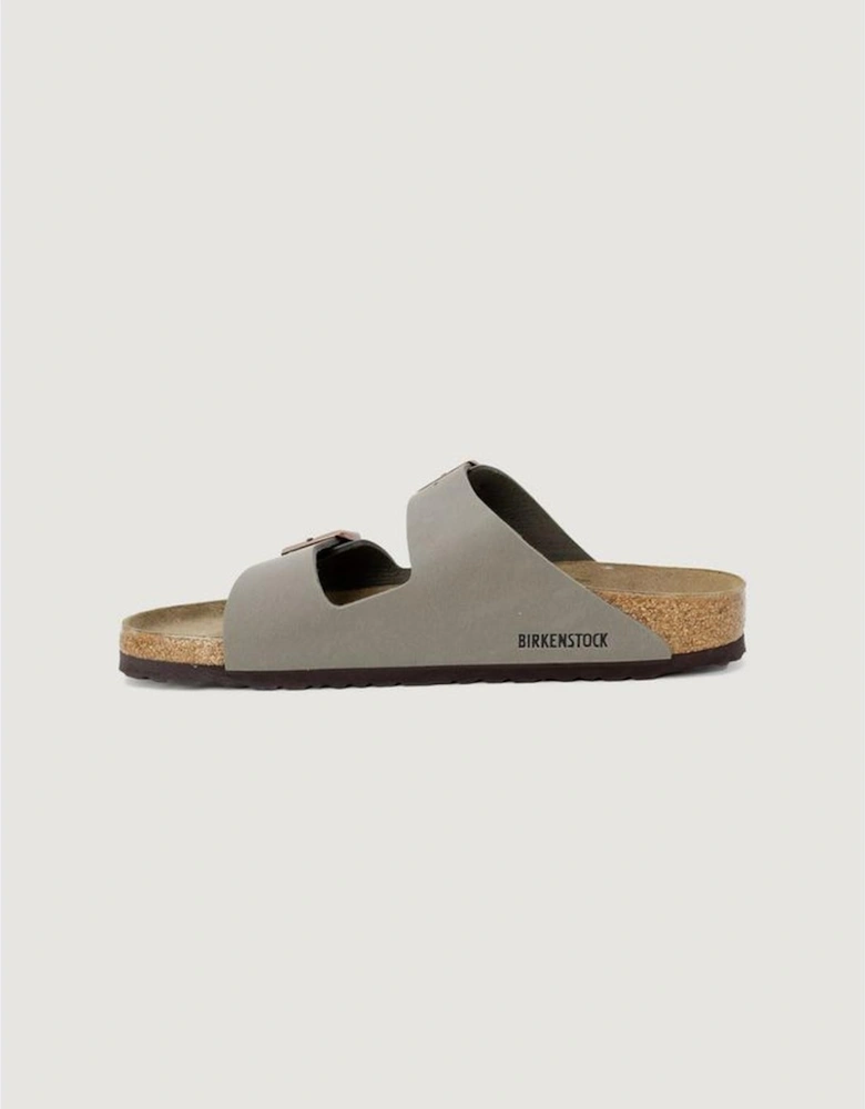 Gray Leather Sandal Women