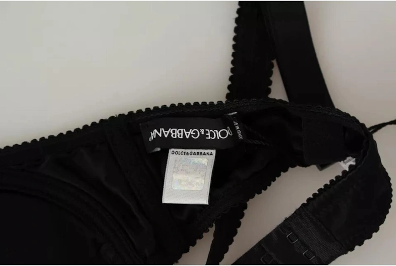 Black Lace Silk Balconcino Bra Women Underwear