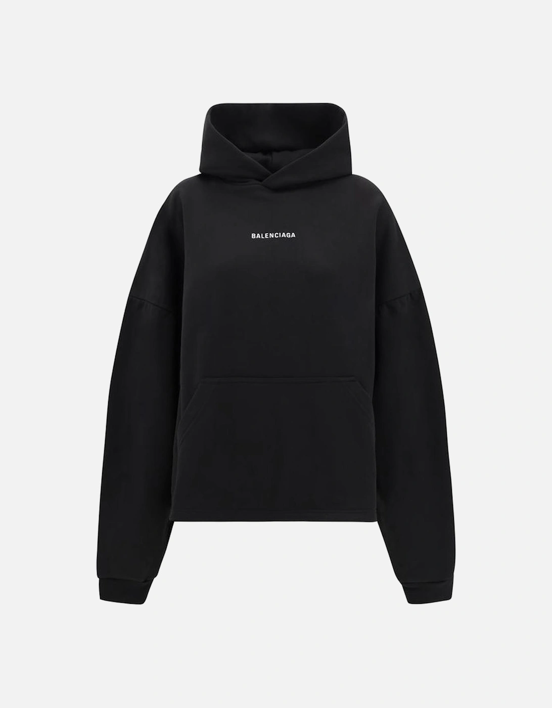 Iconic Logo Hoodie with Adjustable Hood and Pouch Pocket Women - Black, 4 of 3