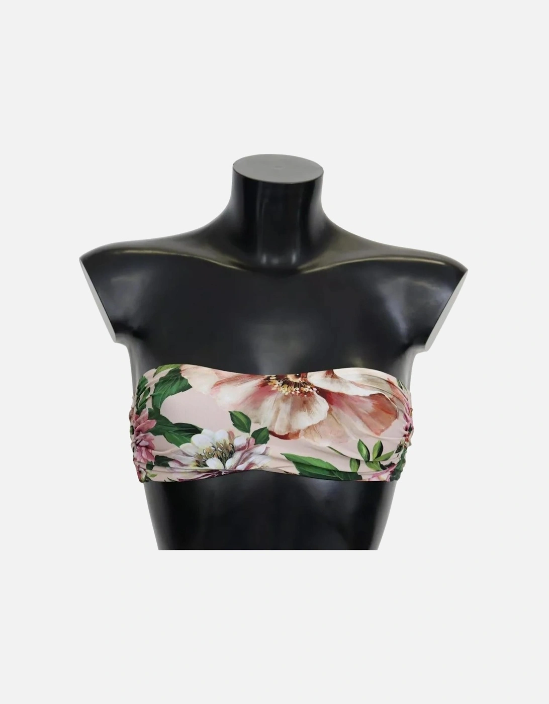 Floral Print Bikini Top with Logo Detailing Women - Pink Swimwear, 5 of 4