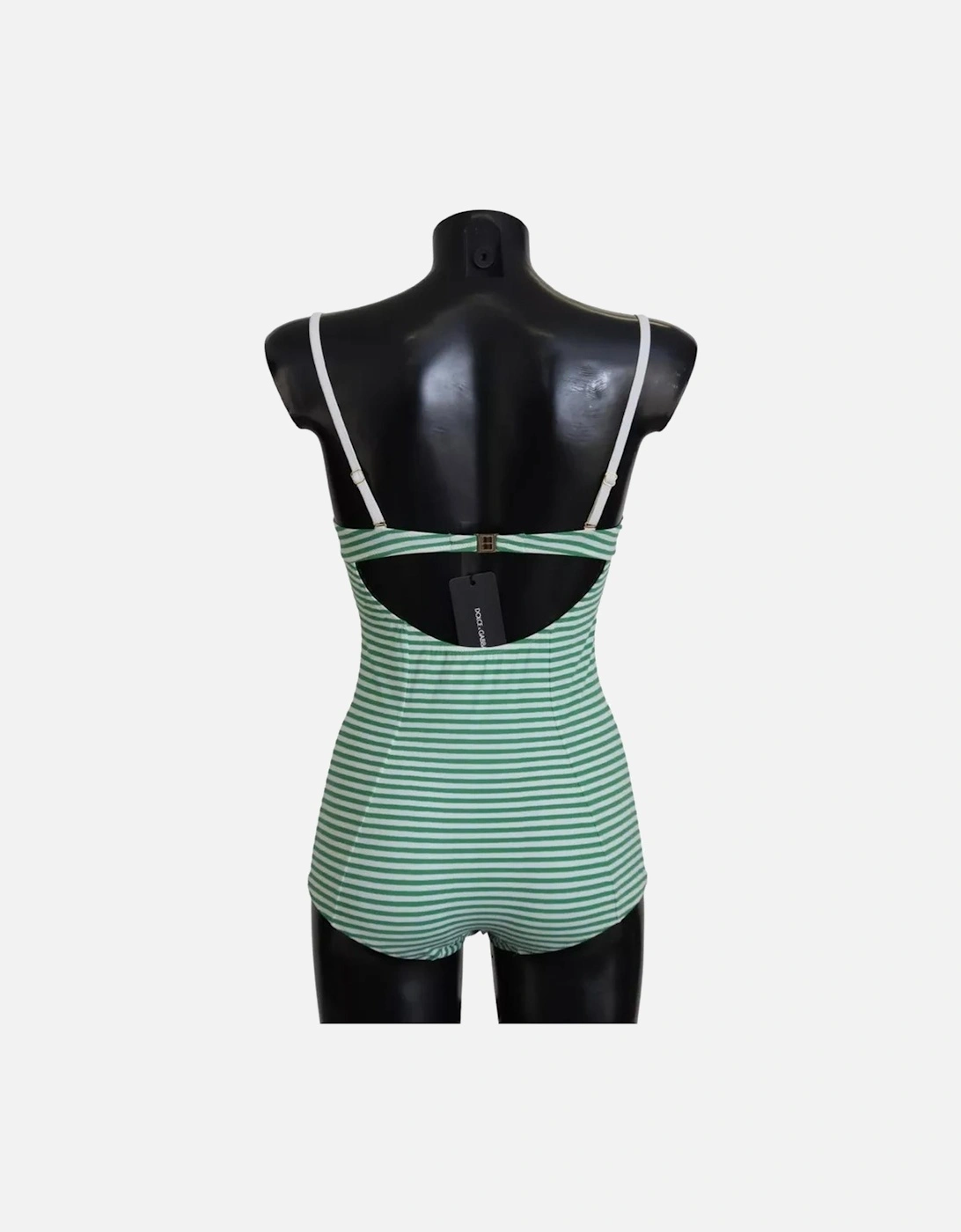 Tie Dye Cotton Stretch Briefs with Logo Women - Green Swimwear