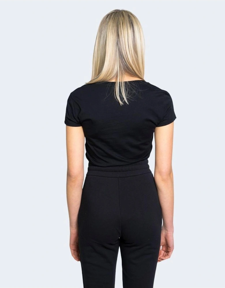 Cotton Graphic Print T-Shirt Women - Black