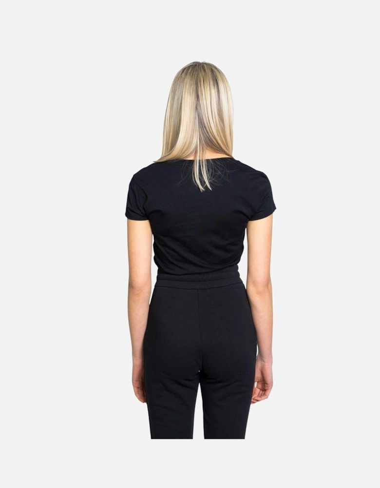 Cotton Graphic Print T-Shirt Women - Black
