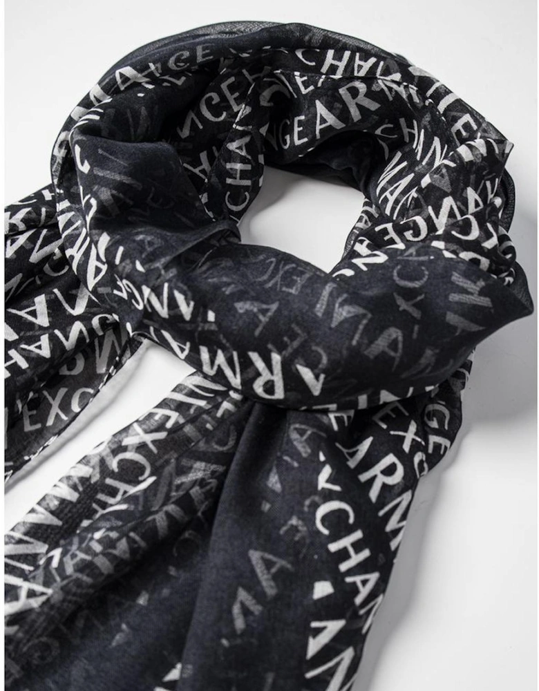 Modal Scarf and Gloves Set Women - Black Scarves