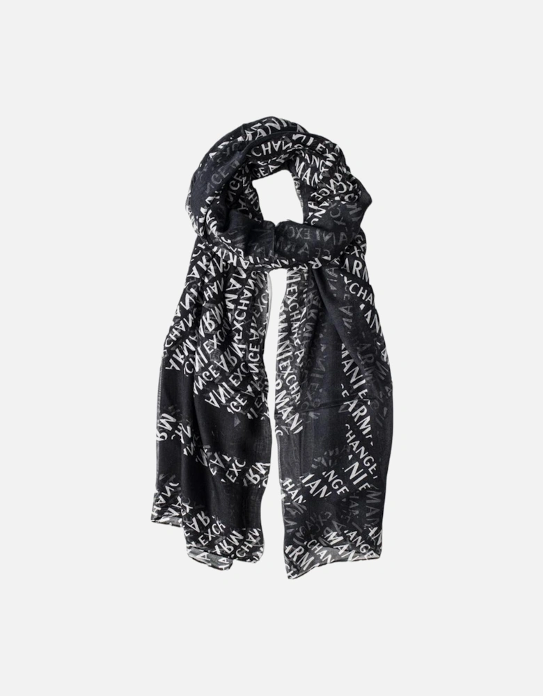 Modal Scarf and Gloves Set Women - Black Scarves