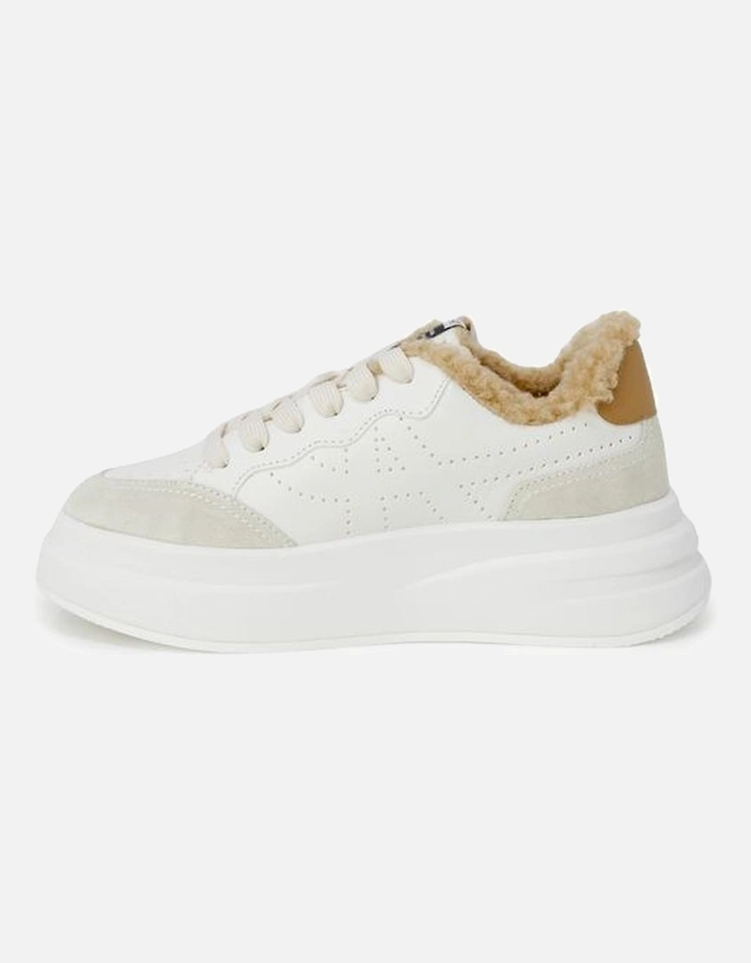 Beige Leather Sneaker Women