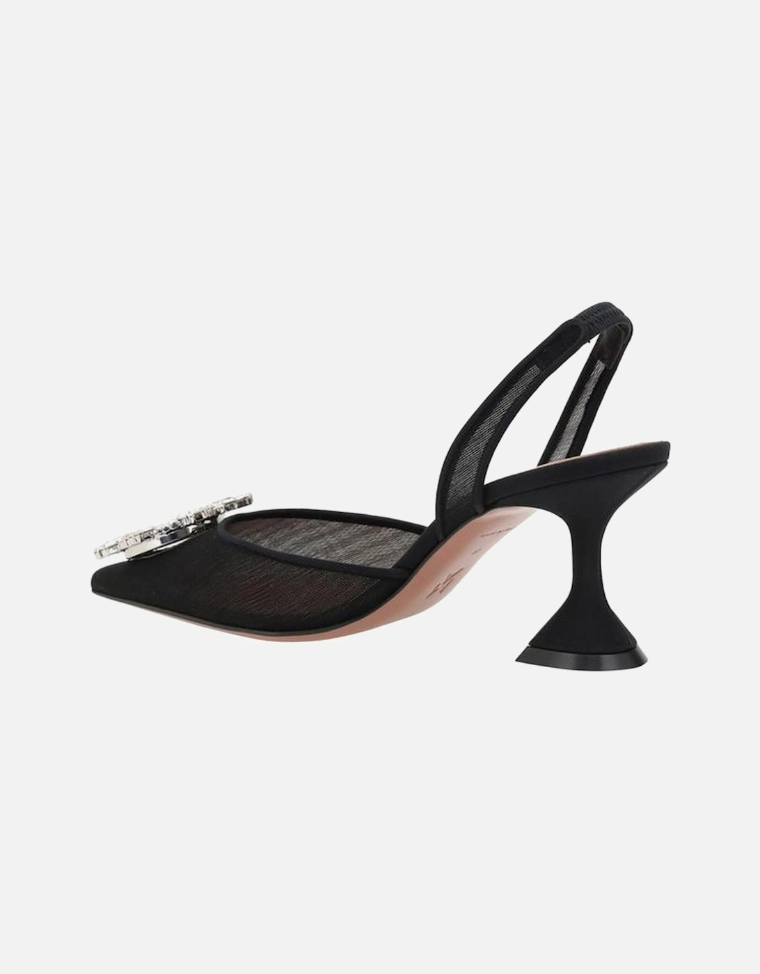 Elegant Slingback Jewel-Embellished Pumps Women - Black