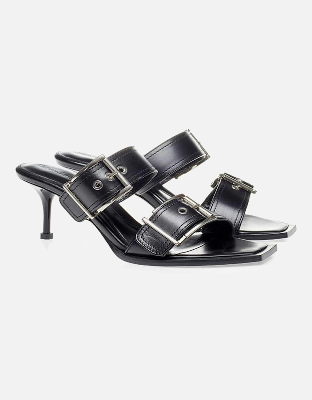 Elevate Your Steps in Timeless Black Leather Sandals Women