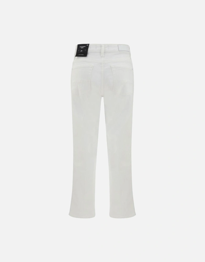 Cropped Skinny Five-Pocket Jeans Women - White Jeans