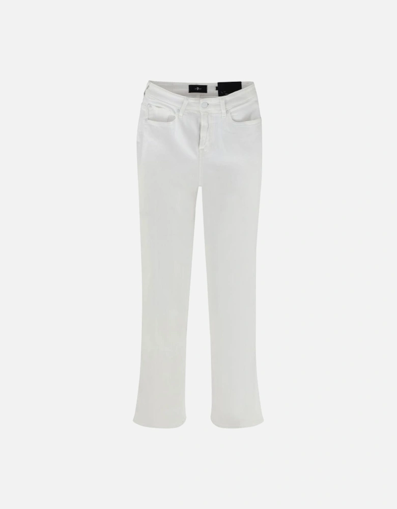 Cropped Skinny Five-Pocket Jeans Women - White Jeans