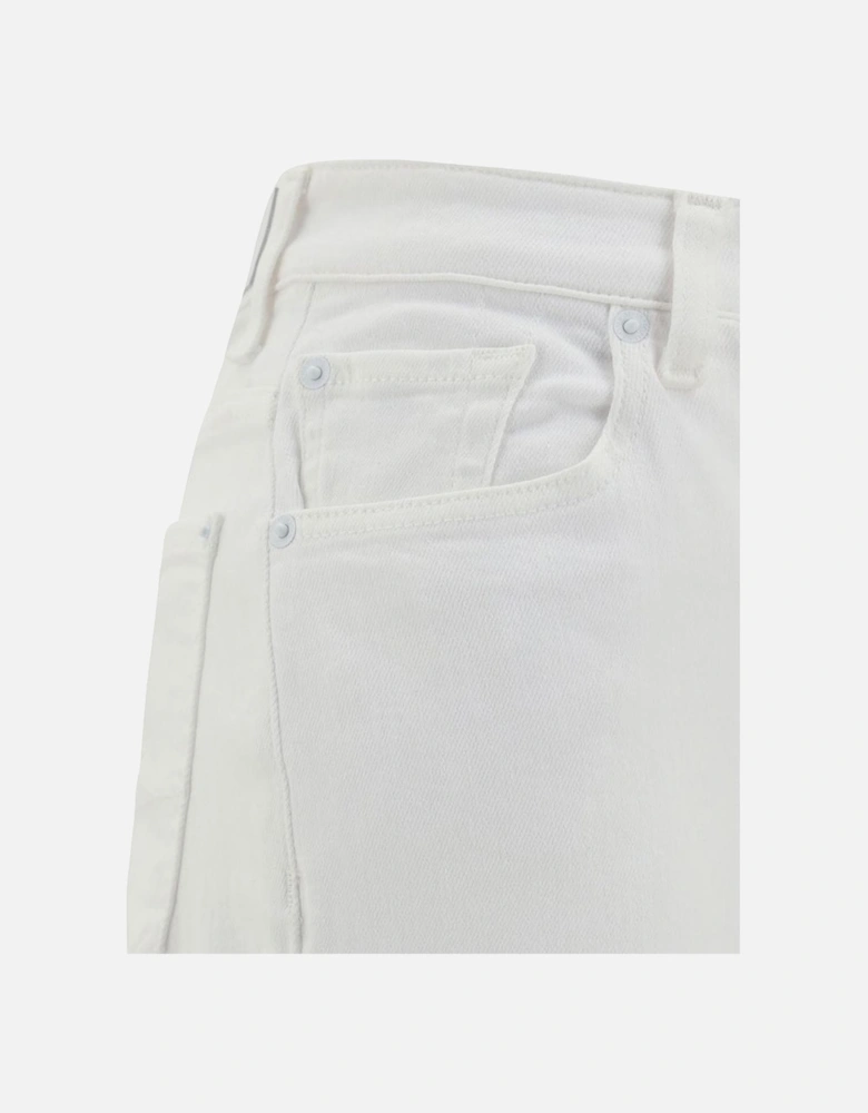 Cropped Skinny Five-Pocket Jeans Women - White Jeans