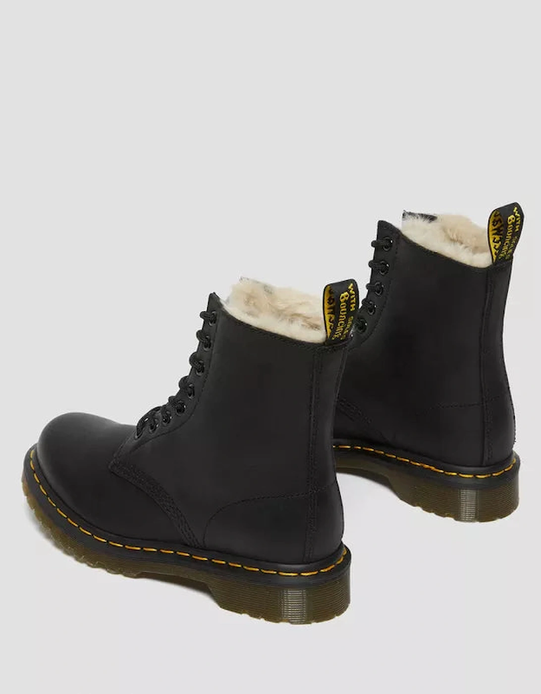 Dr. Martens Winterised Womens Black Burnished Wyoming Serena Boots