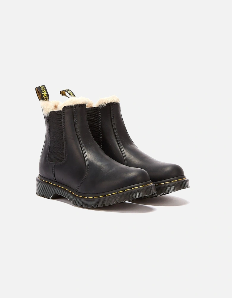 Dr. Martens Winterised Womens Black Burnished Wyoming Leonore Boots