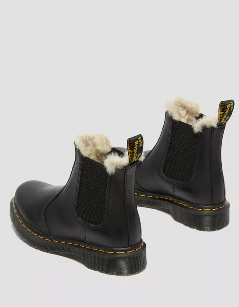 Dr. Martens Winterised Womens Black Burnished Wyoming Leonore Boots