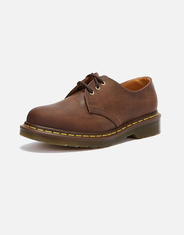 Dr. Martens 1461 Crazy Horse Mens Gaucho Brown Leather Shoes