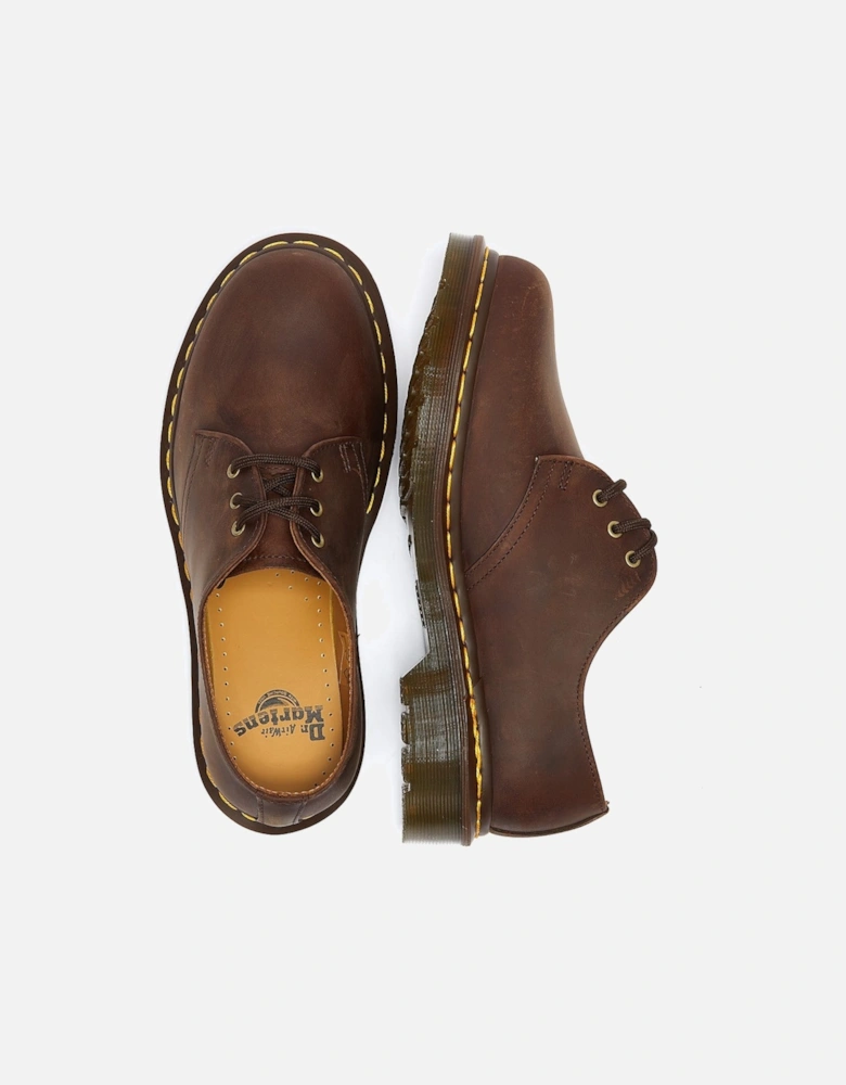 Dr. Martens 1461 Crazy Horse Mens Gaucho Brown Leather Shoes