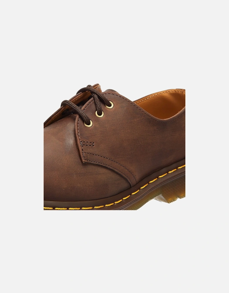 Dr. Martens 1461 Crazy Horse Mens Gaucho Brown Leather Shoes