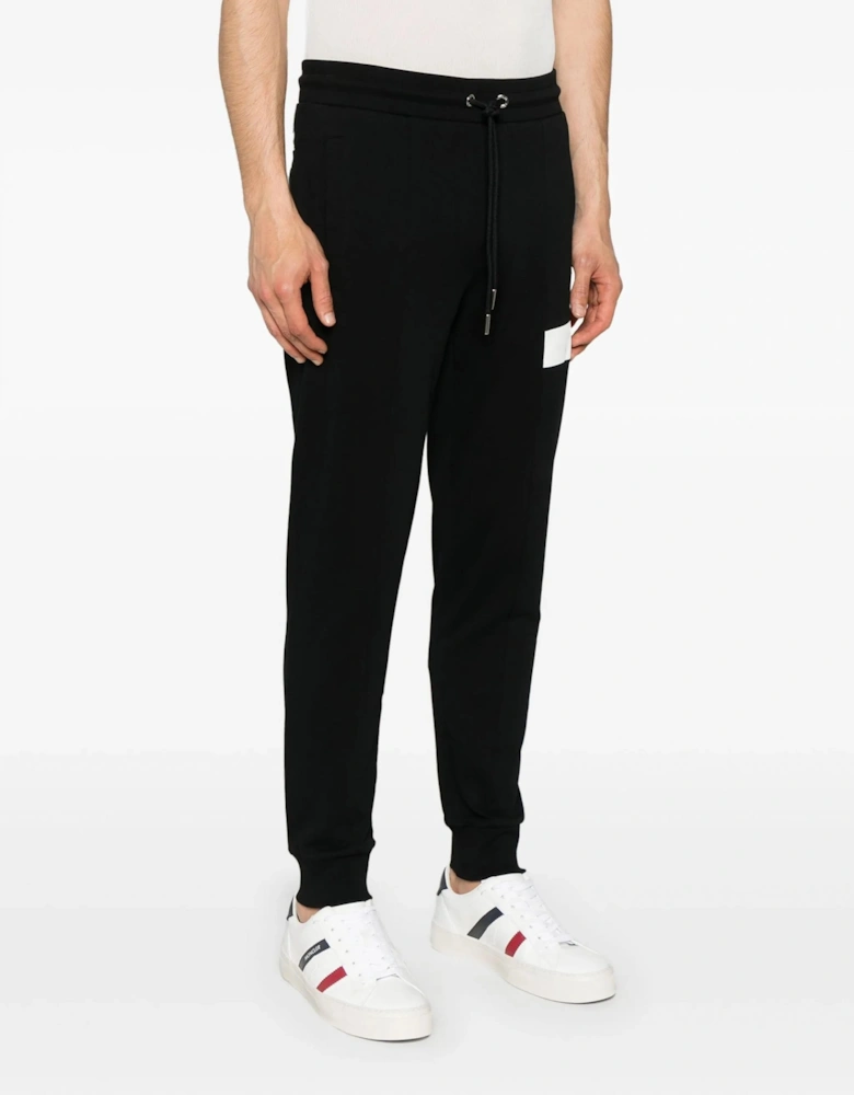 Cuffed Jersey Joggers Black