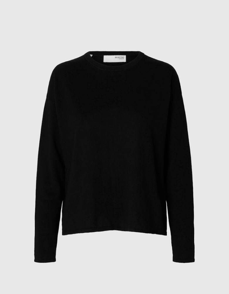 Femme Lightweight Knitted Jumper Black