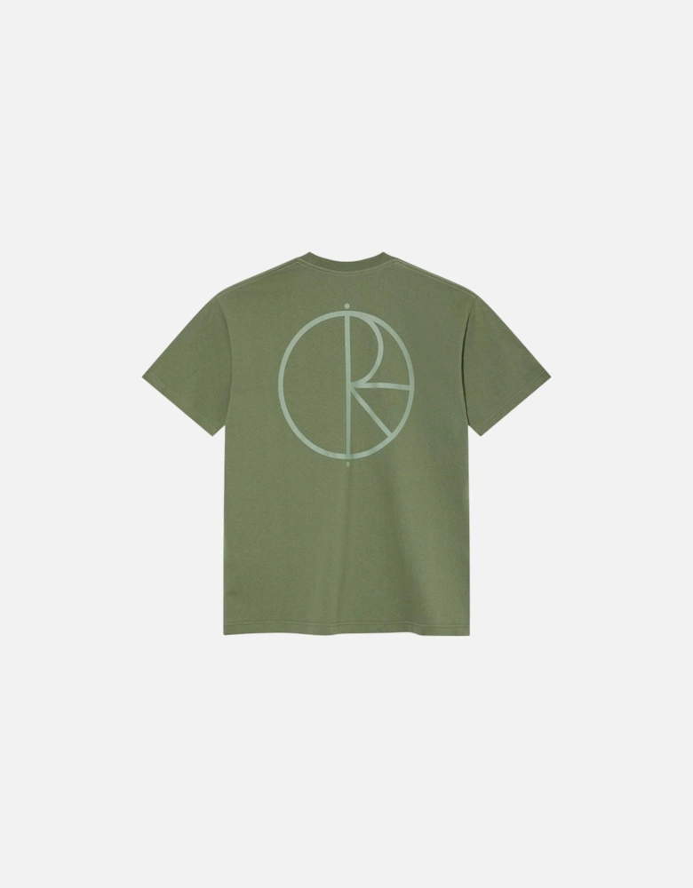 Contrast Stroke Logo T-Shirt - Moss Green