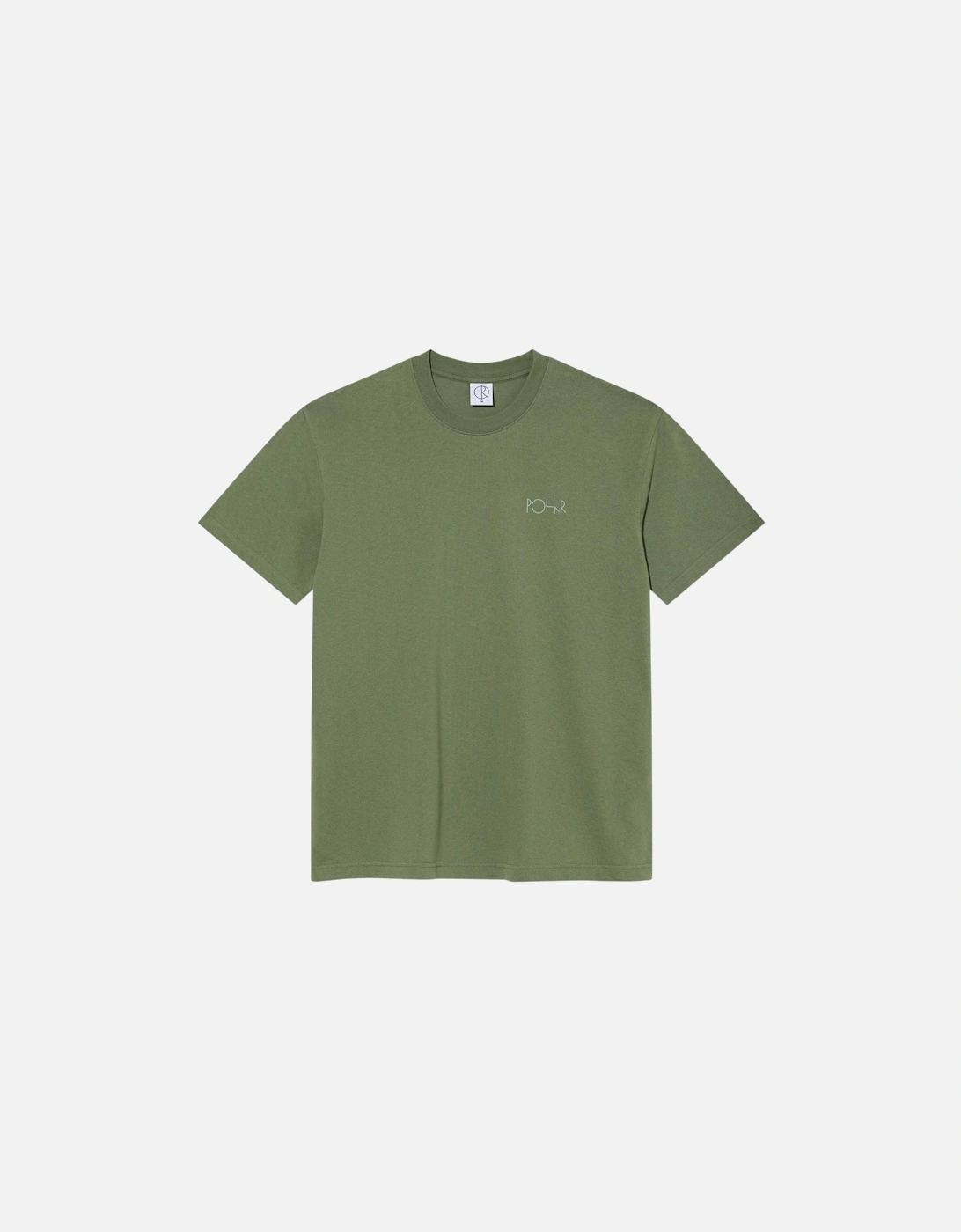 Contrast Stroke Logo T-Shirt - Moss Green