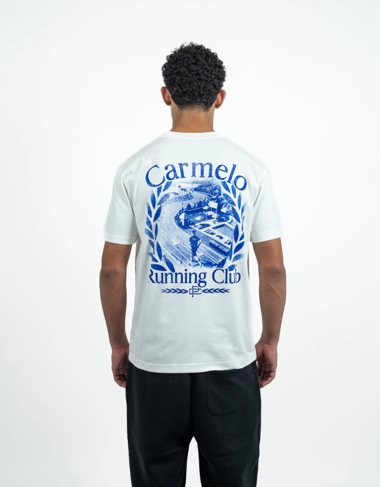 RUNNING CLUB 2.0 T SHIRT WHITE/BLUE