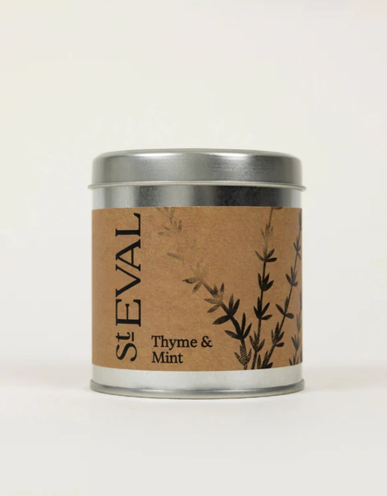 St Eval Scented Tin Candle Thyme & Mint