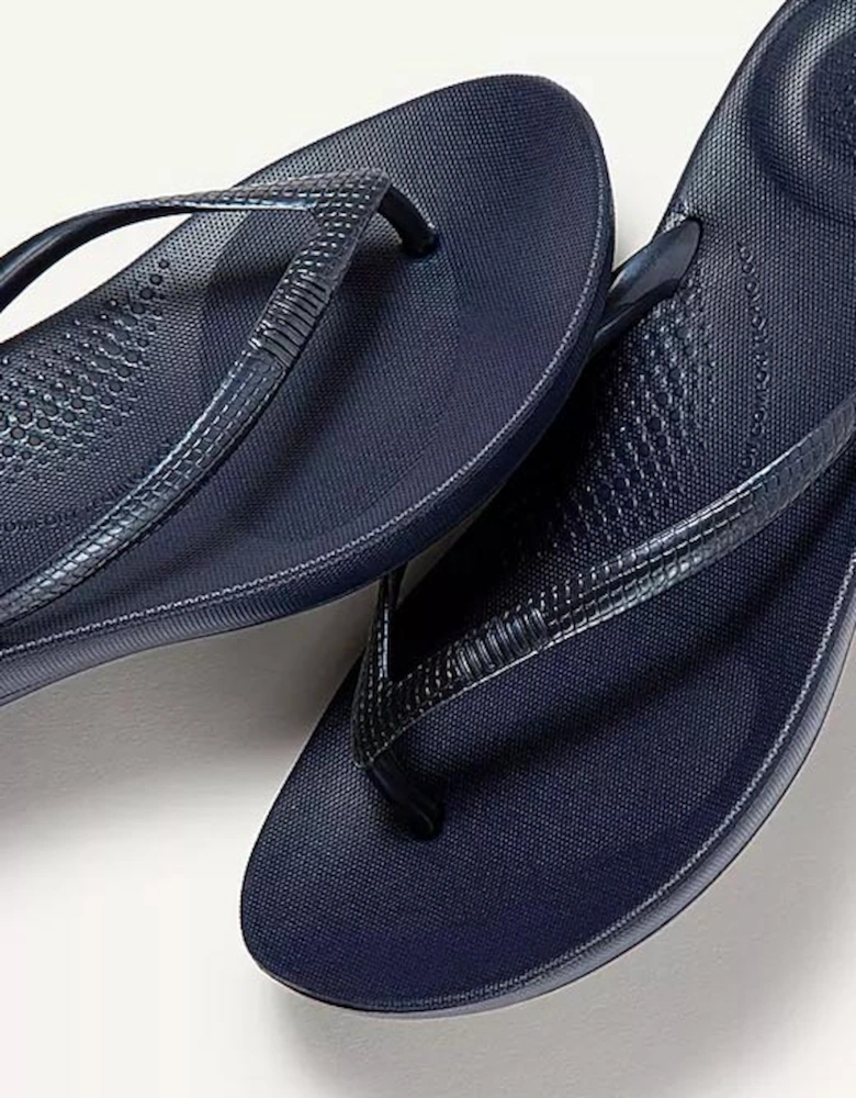 Women's Iqushion Ergonomic Flip Flops Midnight Navy