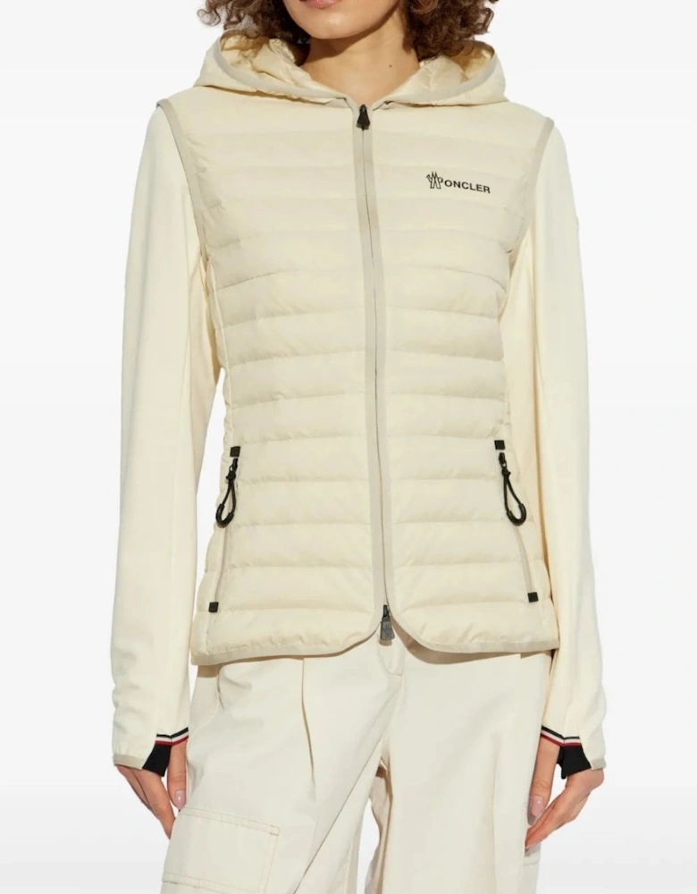 Womens Hybrid Zip Jacket Beige