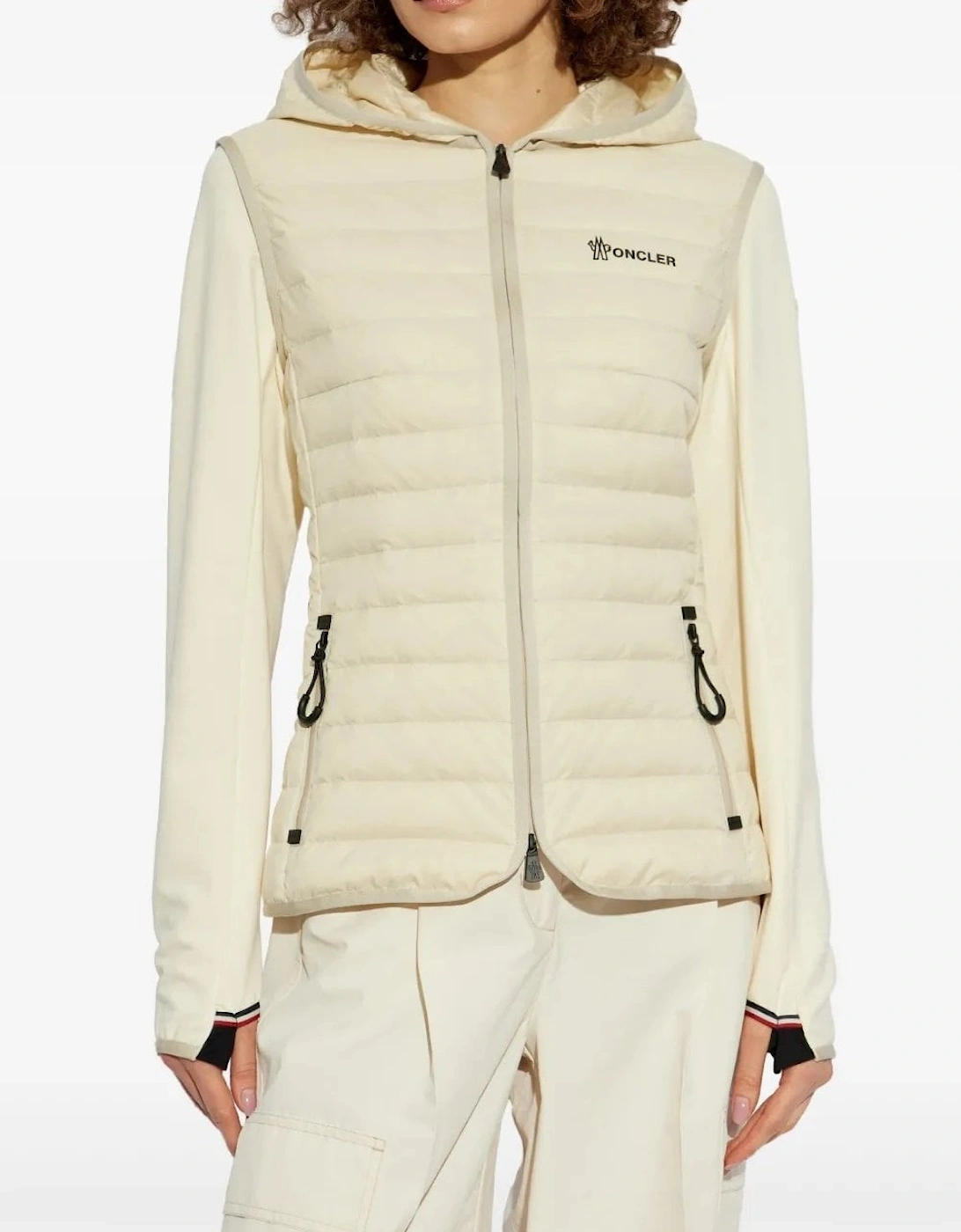 Womens Hybrid Zip Jacket Beige