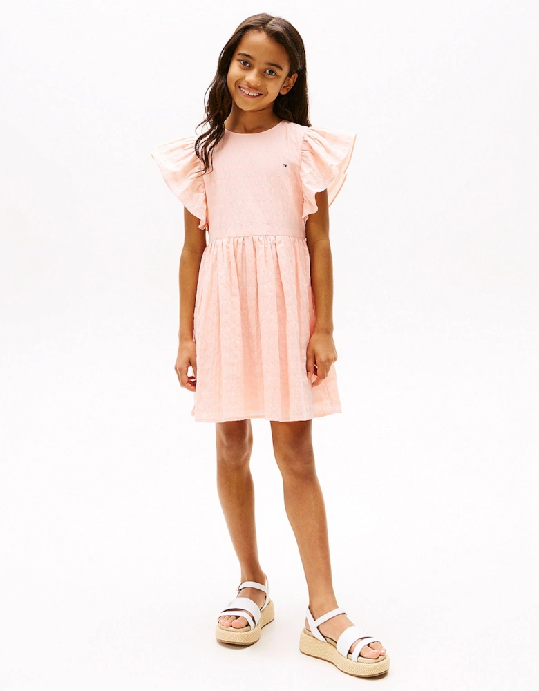 GIRLS CORAL DRESS 8472