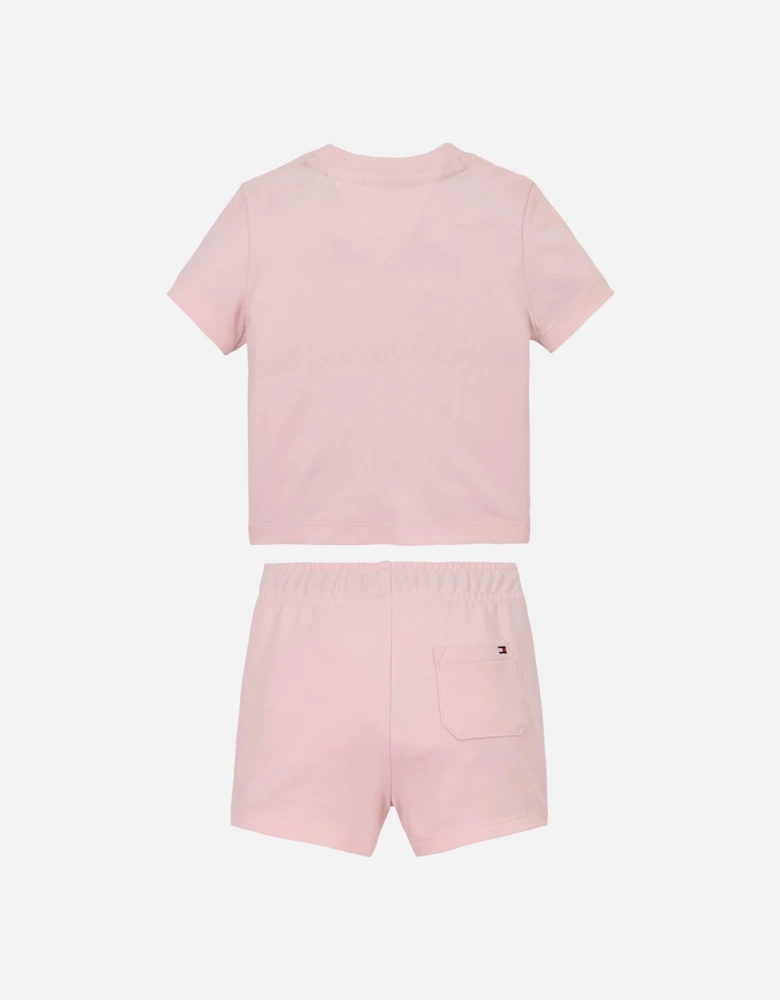 BABY/TODDLER PINK SHORT SET 2047