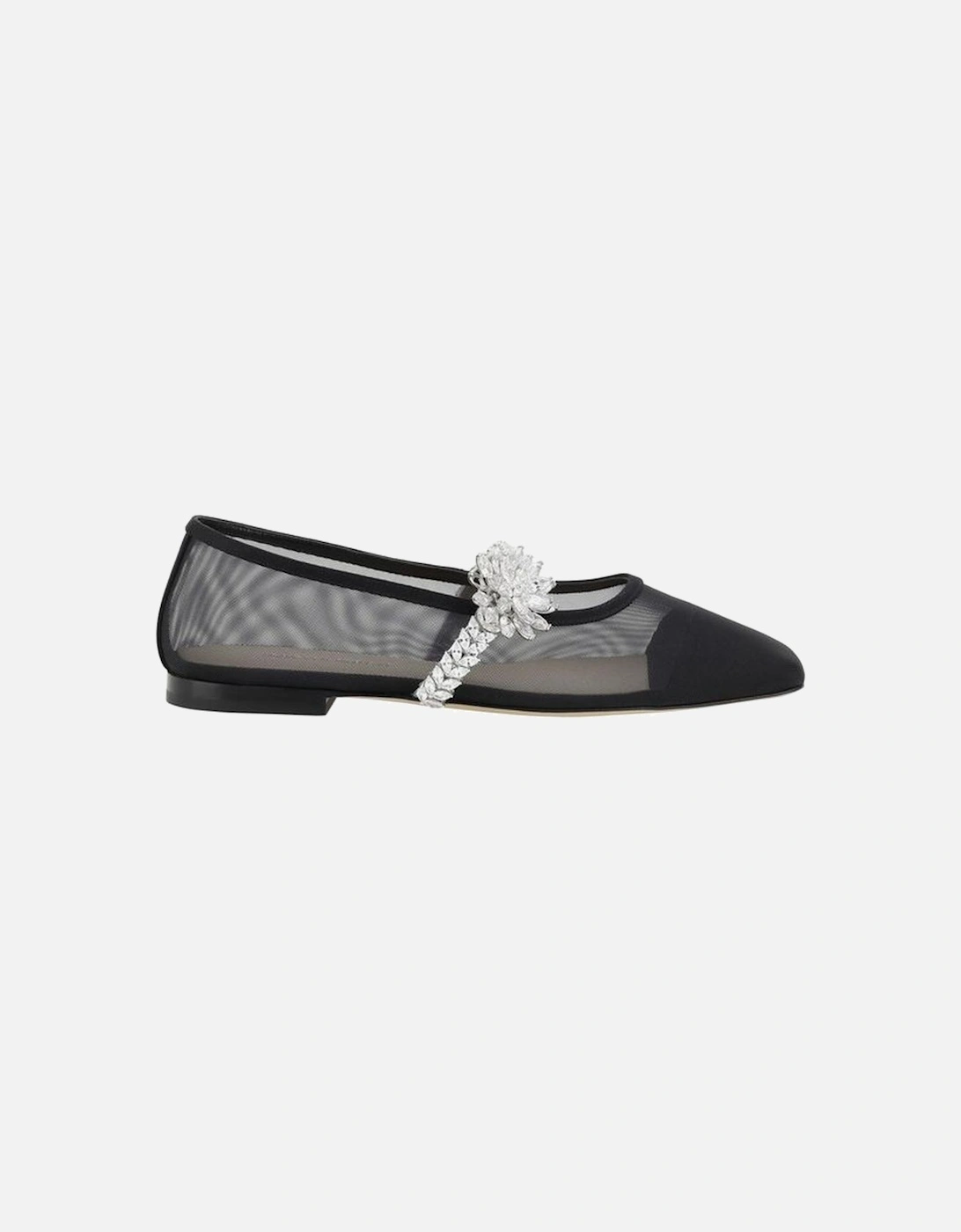 Lotus Flower Ballerinas Women - Black Flats, 5 of 4