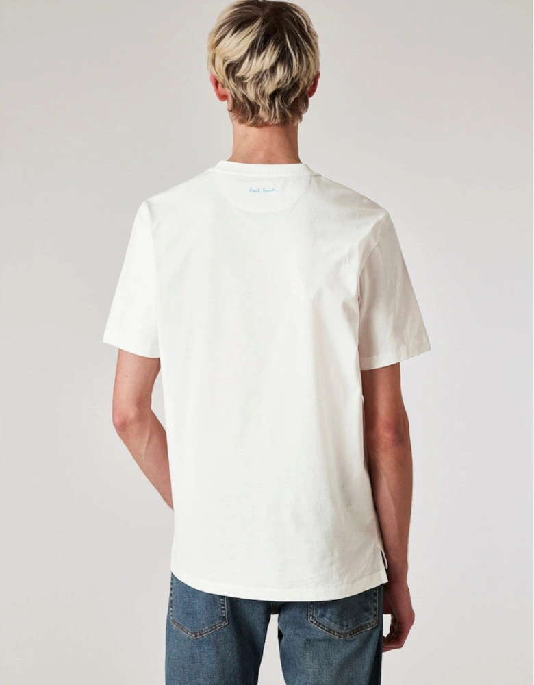 Espresso Bar Print T-Shirt 01 WHITE