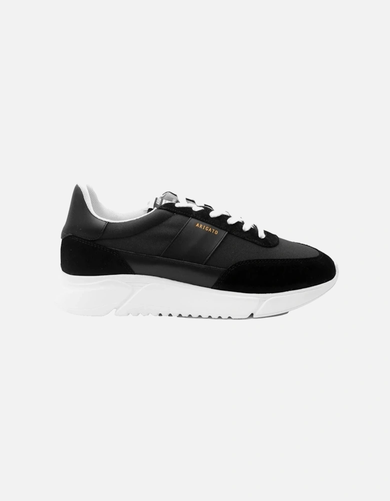 Genesis Suede Trainers in Black/White