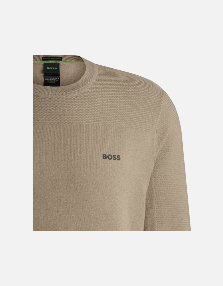 Men's Beige Momentum Knitted Jumper