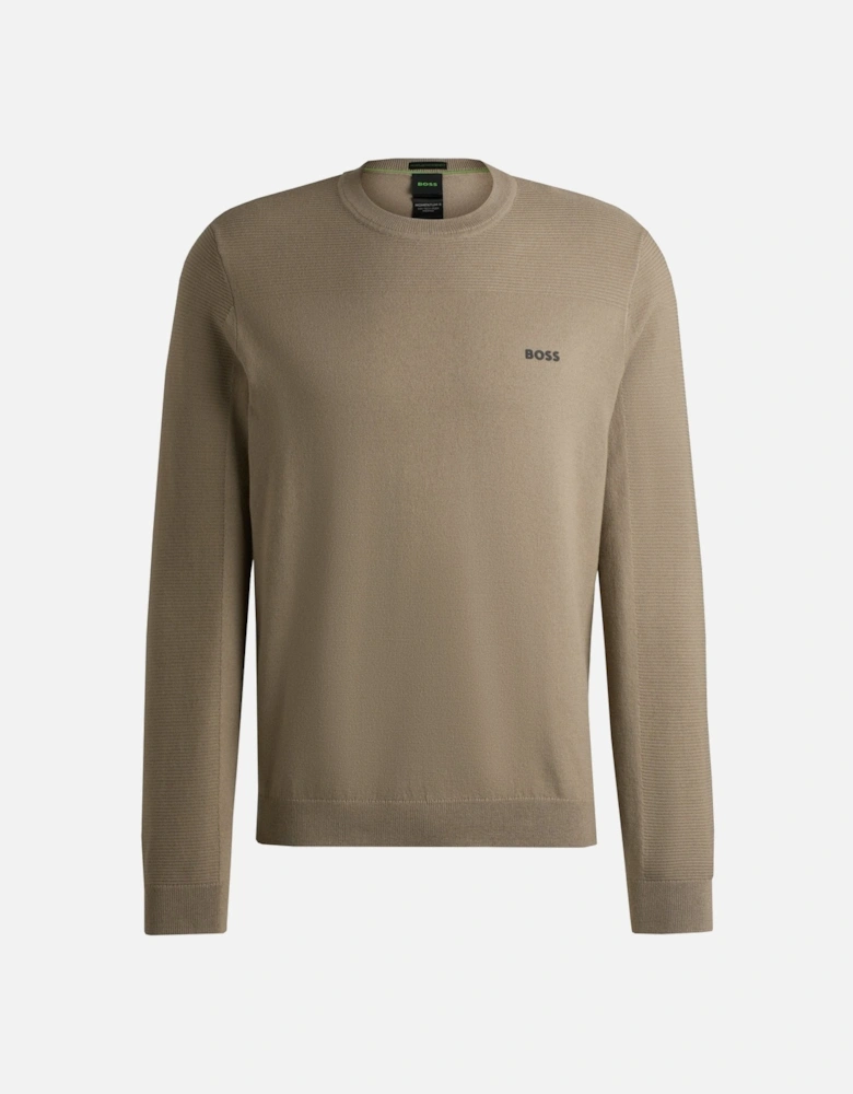 Men's Beige Momentum Knitted Jumper