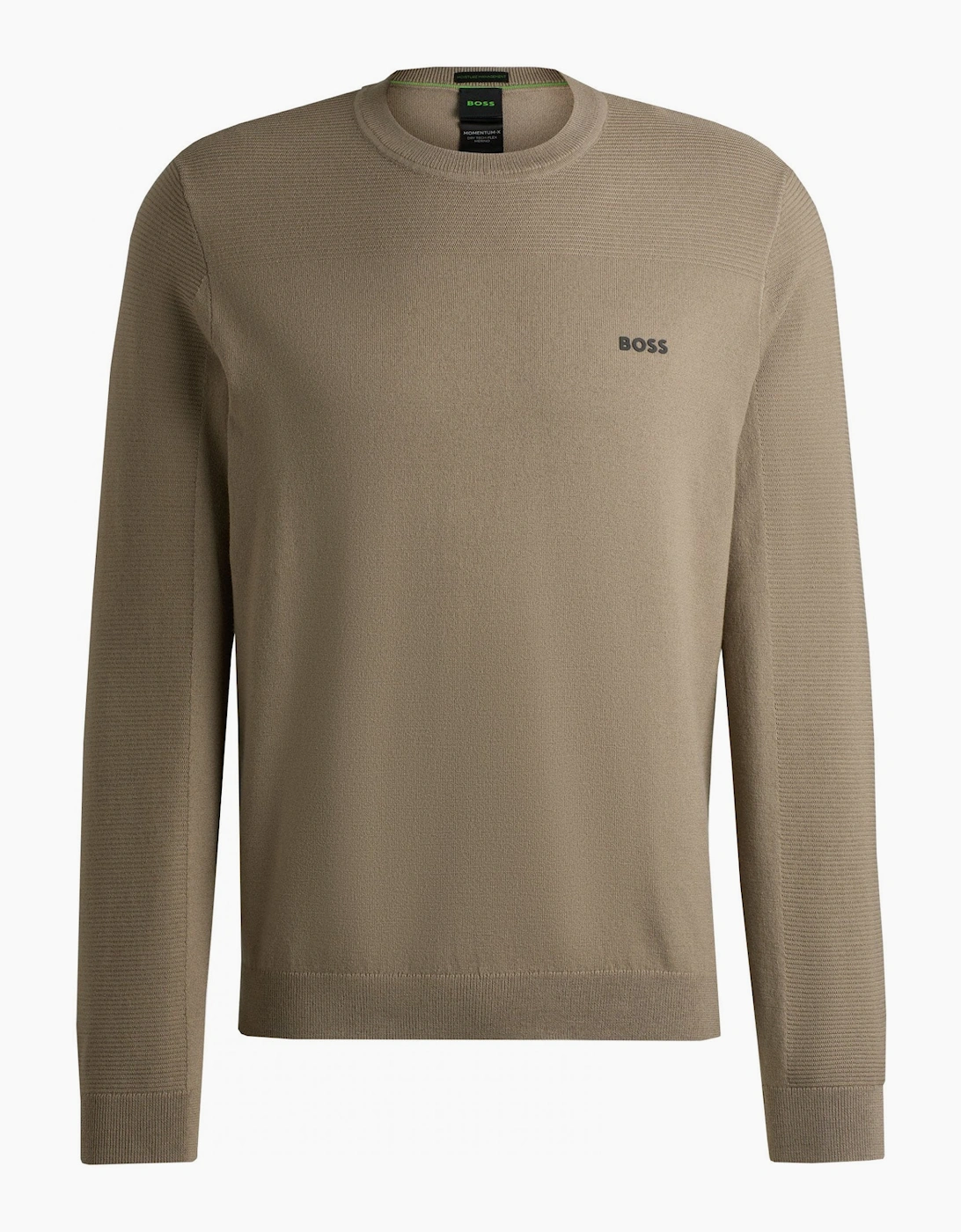 Hugo Boss Men's Tan Beige Motum Knitted Jumper - Size: 46