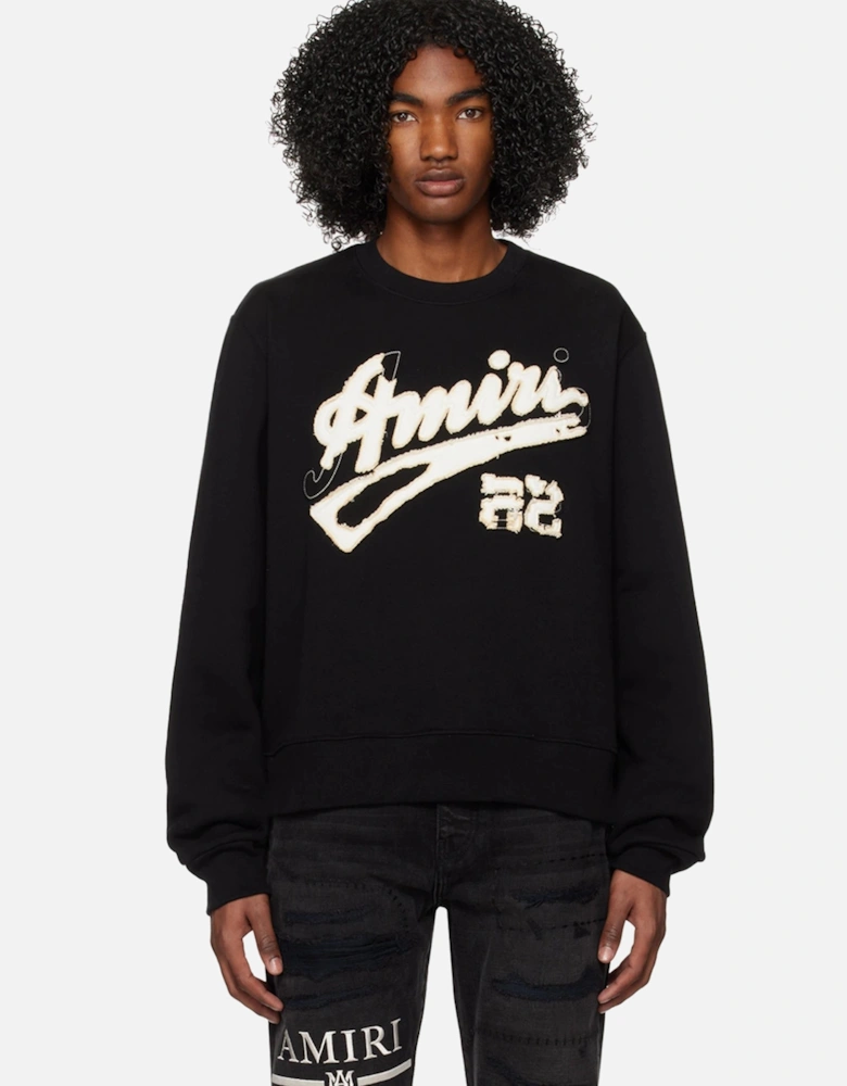 22 Logo Embroidered Sweatshirt in Black