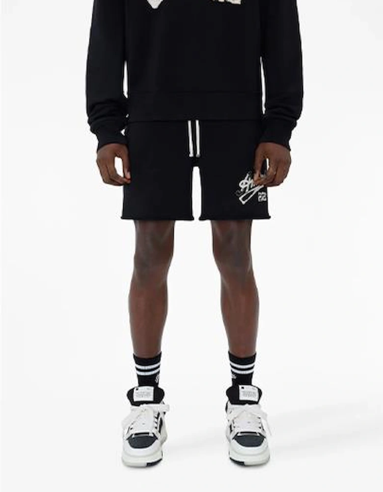 22 Patch Logo Shorts in Black